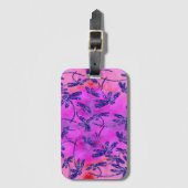 Dragonfly Flit Peachy Pink Bagagelabel (Voorkant (verticaal))