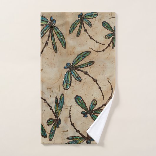 Dragonfly Flit Rustic Cream Bad Handdoek (Handdoek)