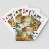 Dragonfly Flit Rustic Splash Speelkaarten (Achterkant)