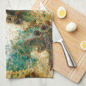 Dragonfly Flit Rustic Splash Theedoek (Quarter Fold)