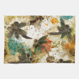 Dragonfly Flit Rustic Splash Theedoek
