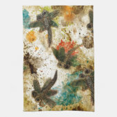 Dragonfly Flit Rustic Splash Theedoek (Verticaal)
