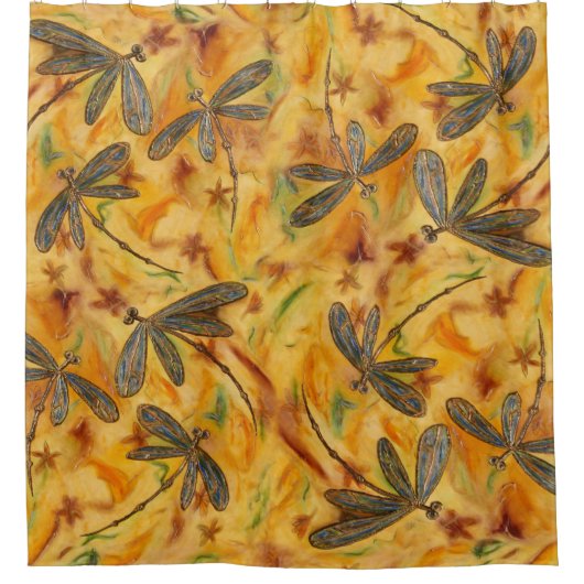 Dragonfly Flit Warm Breeze Douchegordijn (Voorkant)