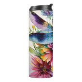 Dragonfly Floral Multicolor Art Thermosbeker (Gedraaid links)