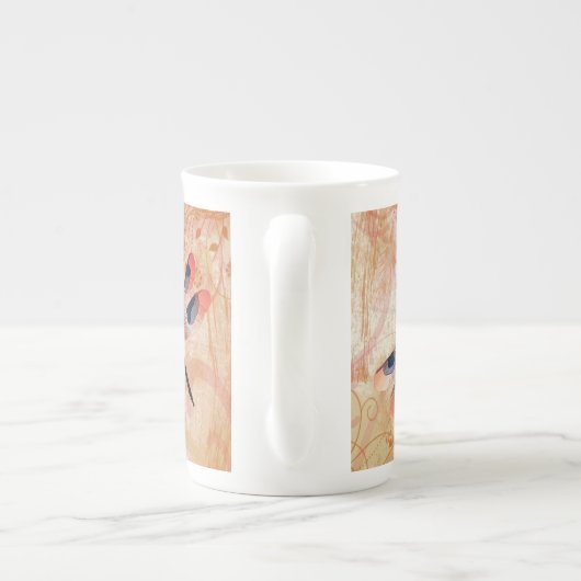Dragonfly Flourish Bone China Mok (Achterkant)