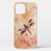 Dragonfly Flourish iPhone 12 Hoesje (Achterkant)