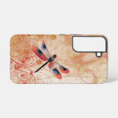 Dragonfly Flourish Samsung Galaxy Hoesje (Achterkant horizontaal)