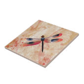 Dragonfly Flourish Tile Tegeltje (Zijkant)