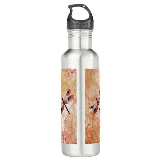 Dragonfly Flourish Water Bottle Waterfles (Achterkant)