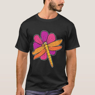 Dragonfly Flower Botanist T-shirt