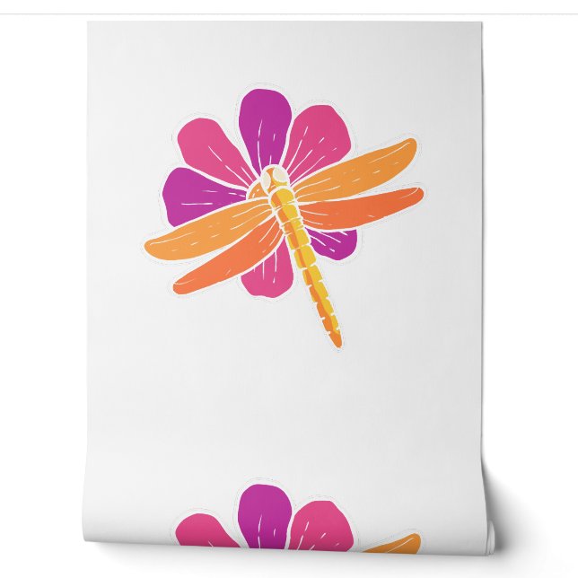 Dragonfly-fluiter botanist Gift Behang (Afrollen)