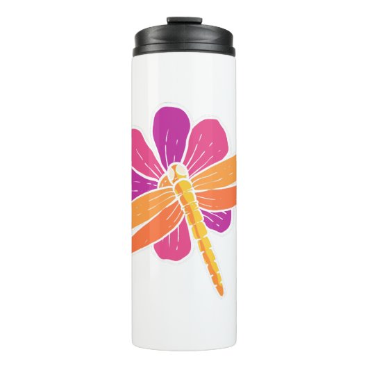 Dragonfly-fluiter botanist Gift Thermosbeker (Voorkant)