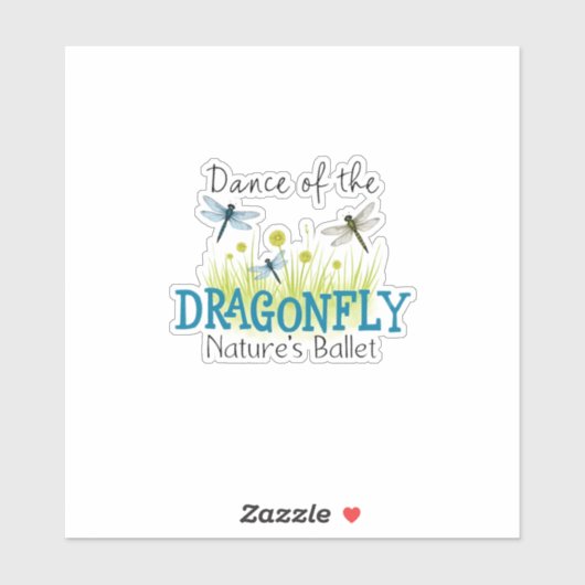 Dragonfly Flying Insect Lover Entomology Dragonfli Sticker (Vel)