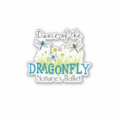 Dragonfly Flying Insect Lover Entomology Dragonfli Sticker (Voorkant)