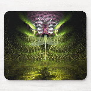 Dragonfly Fractal Magic Mousepad Muismat