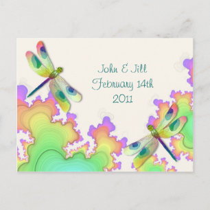 Dragonfly Fractal Recipe Card Briefkaart