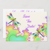 Dragonfly Fractal Save the Date (Voorkant / Achterkant)