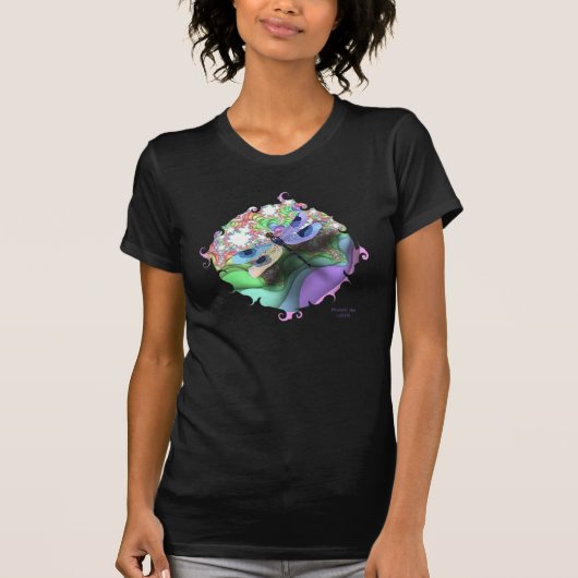 Dragonfly Fractal T-Shirt (wervelkolom) (Voorkant)