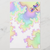 Dragonfly fractals stationery briefpapier (Voorkant)