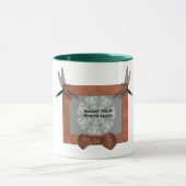 Dragonfly Frame Personalized Wedding Photo Mok (Midden)