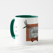 Dragonfly Frame Personalized Wedding Photo Mok (Voorkant links)