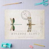 Dragonfly  Franse carte Postale ontkoppeling Tissuepapier (Craft)