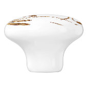 Dragonfly Frenzy Gold Ceramic Pull Keramische Knop (Zijkant)