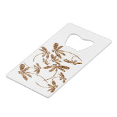 Dragonfly Frenzy Gold Creditkaart Flessenopener (Voorkant Gekanteld)