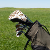 Dragonfly Frenzy Gold Golf Head Hoesje Golfheadcover (Insitu)