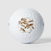 Dragonfly Frenzy Gold Golfballen (Voorkant)