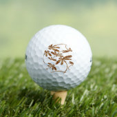 Dragonfly Frenzy Gold Golfballen (Insitu Shirt)