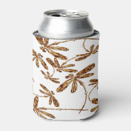 Dragonfly Frenzy Gold Koelbox Stubby Holder Blikjeskoeler