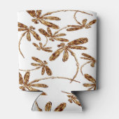 Dragonfly Frenzy Gold Koelbox Stubby Holder Blikjeskoeler (Achterkant)