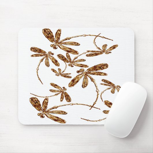 Dragonfly Frenzy Gold Muismat (Met muis)