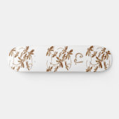 Dragonfly Frenzy Gold Skateboard Deck (Horizontaal)