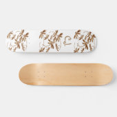 Dragonfly Frenzy Gold Skateboard Deck (Horizontaal)