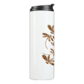 Dragonfly Frenzy Gold Thermosbeker (Gedraaid links)