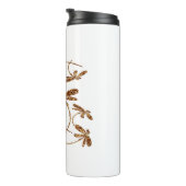 Dragonfly Frenzy Gold Thermosbeker (Geroteerd rechts)