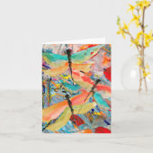 Dragonfly Frenzy Kaart (Gele Bloem)