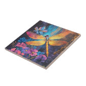 Dragonfly Garden Wings Ceramic Tile 4.25x2.25 Tegeltje (Zijkant)