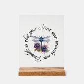 Dragonfly - geest van nieuwe mogelijkheden acryl bord (Voorkant)