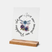 Dragonfly - geest van nieuwe mogelijkheden acryl bord (Hoek)
