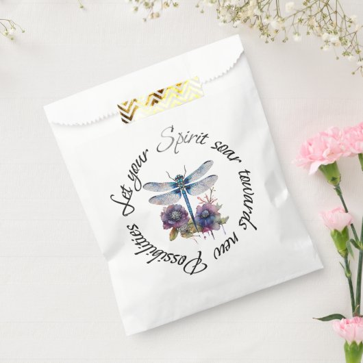 Dragonfly - geest van nieuwe mogelijkheden bedankzakje (Gezegeld)