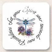 Dragonfly - geest van nieuwe mogelijkheden bier onderzetter (Voorkant)