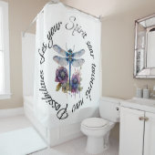 Dragonfly - geest van nieuwe mogelijkheden douchegordijn (In situ)