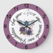 Dragonfly - geest van nieuwe mogelijkheden grote klok (Voorkant)