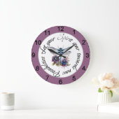 Dragonfly - geest van nieuwe mogelijkheden grote klok (Huis)