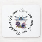 Dragonfly - geest van nieuwe mogelijkheden muismat (Voorkant)