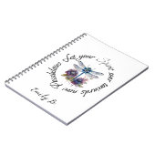 Dragonfly - geest van nieuwe mogelijkheden op maat notitieboek (Linkerzijde)