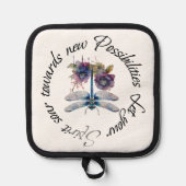 Dragonfly - geest van nieuwe mogelijkheden pannenlap (Voorkant)